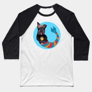 Lucy the Scottie Mermutt Baseball T-Shirt